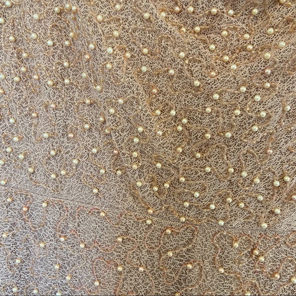 JS Collections Rose Cowl Neck Beaded Sequin Dress - Picture 5 of 11